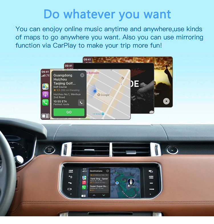 Compatible with Jaguar Land Rover wireless Apple Carplay Android Auto navigation BOSCH Bosch system