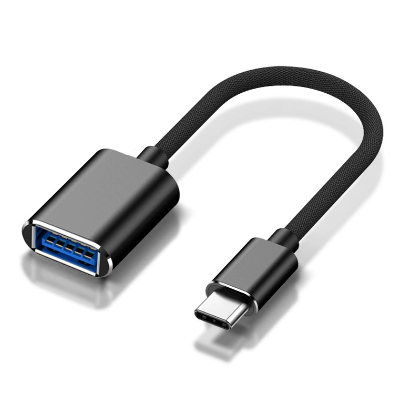 Тканевый OTG-адаптер-кабель, кардридер U-диск, Type-C в USB2.0 OTG-конвертер для телефона/компьютера