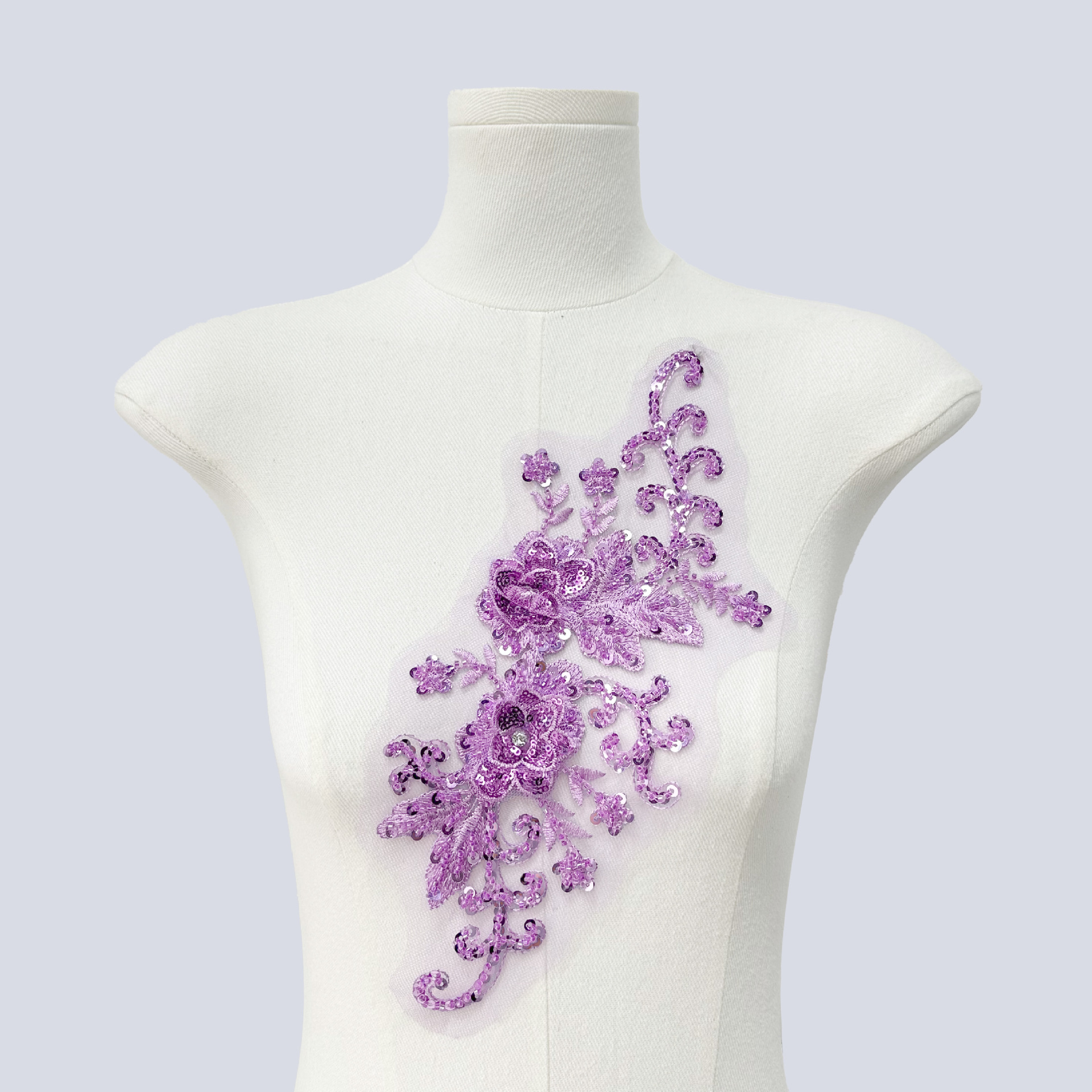 X3152 연보라색에 큐빅 한 개 추가