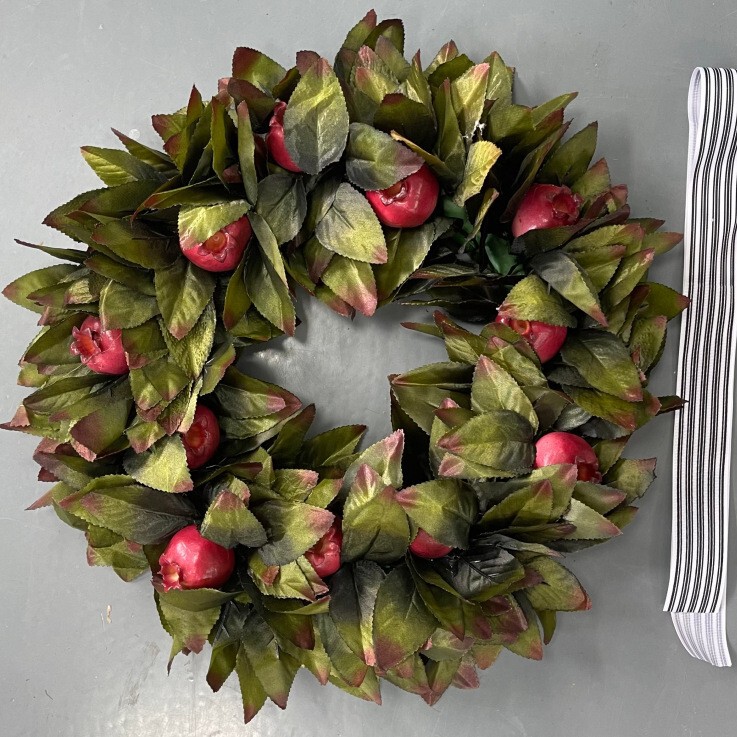 豪贝新作 独立型秋のザクロの花輪 FALL WREATH - POMEGRANATE WREATH|undefined