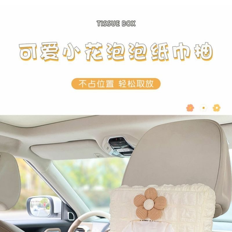 Car Tissue Box, Car Tissue Box, Armrest Box, Sun Visor Seat, Car Hanging Type, Cute and Simple for Women