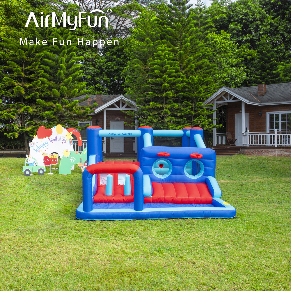 AMF | Castillo inflable para niños, tobogán inflable interior, trampolín, parque infantil para el hogar, castillo inflable para fiestas al aire libre
