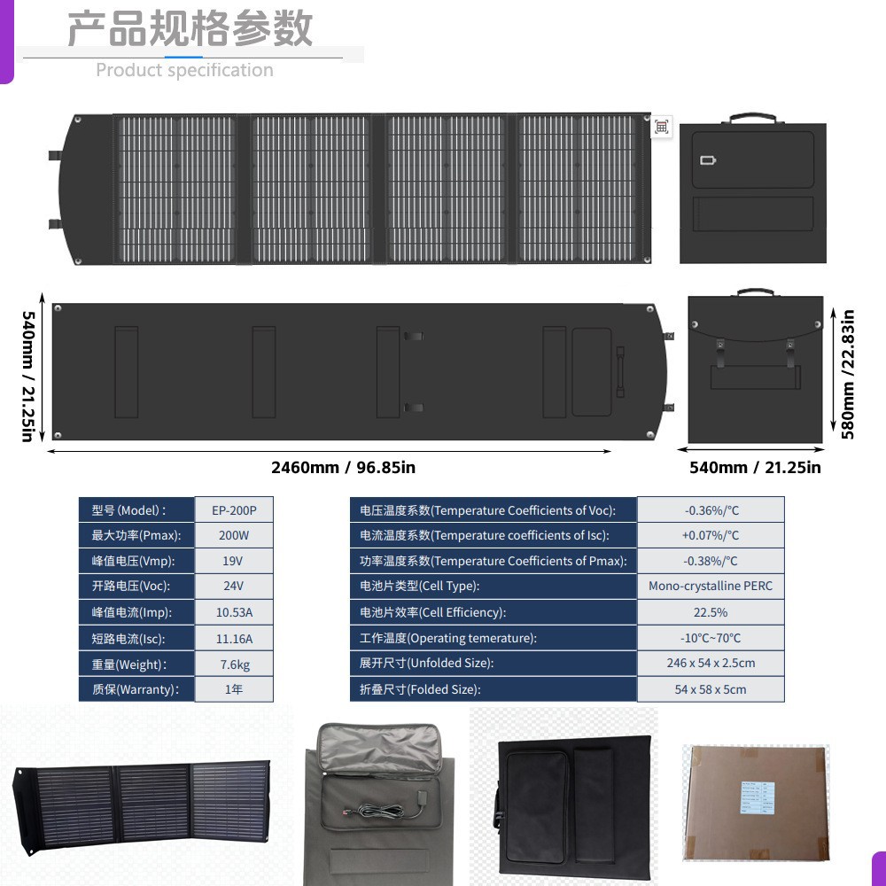 Солнечная панель складная OEM/ODM 30W