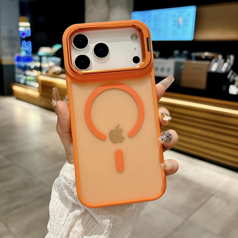 iPhone17promax镜头支架手机壳苹果16磁吸15肤感磨砂14防摔保护套|undefined
