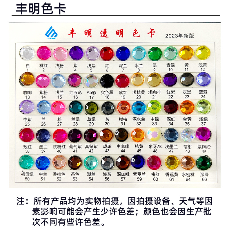 厂家批发亚克力水晶白K爪钻 卫星圆形手缝钻diy服饰箱包饰品配件详情3