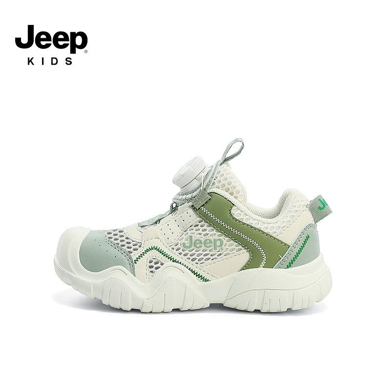Летние дышащие спортивные сандалии Jeep для мальчиков, нескользящая детская обувь, мягкая подошва