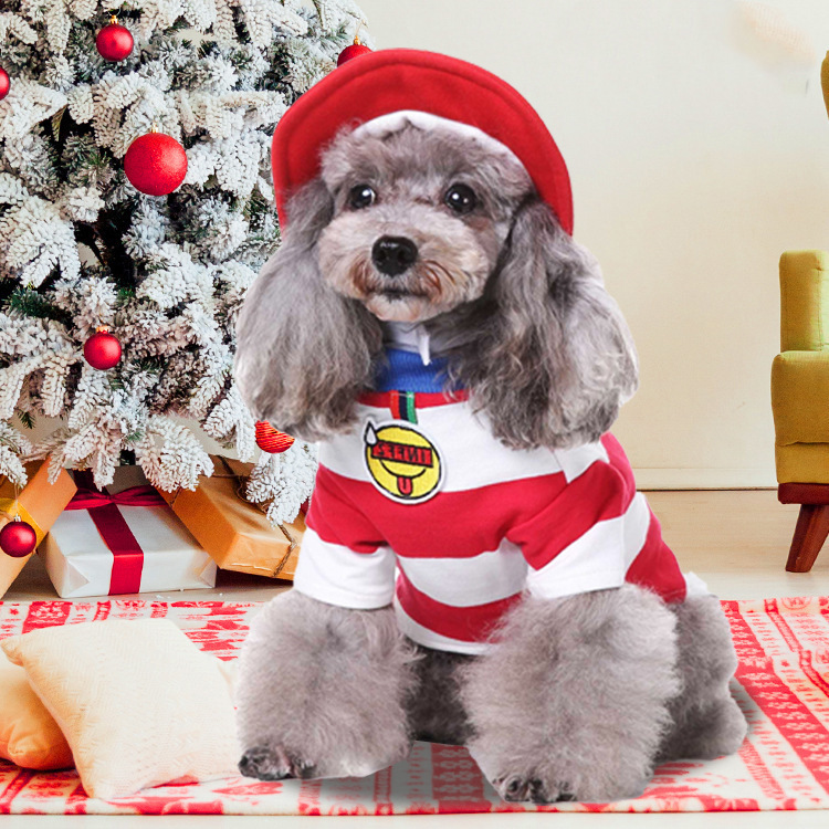 人気ペット犬犬用品起爆ニットセーターカボチャ変身服呪術師服万クリスマスペット|undefined