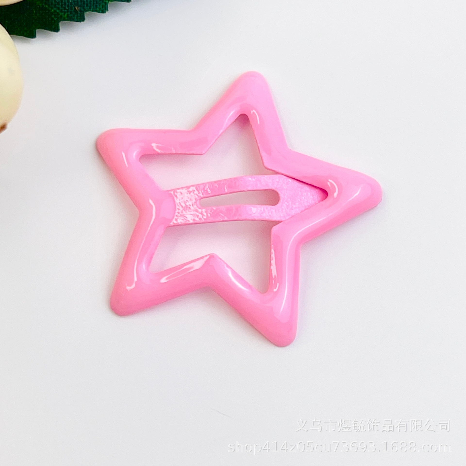 다채로운 떨어지는 스타 클립 3.2cm 깊이 핑크