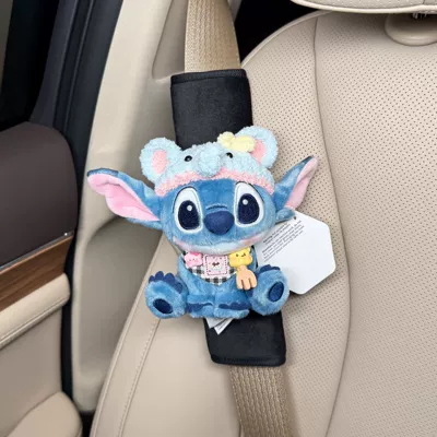 Sürətlər qutusu və əl tormozu başlıqları | Shoulder Cover Decorative Car - shoulder-pads-60-black-plush-genuine-squatting-stitch-pink-edge-elephant-black-butter-bib