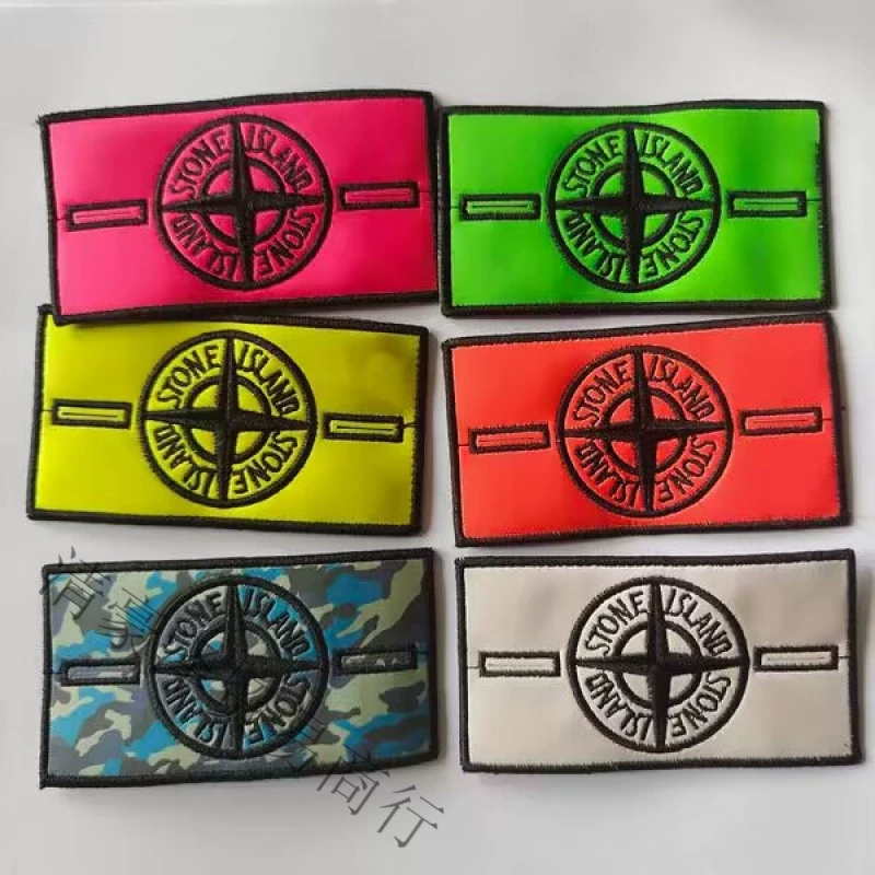 Тепловая нашивка-эмблема Stone Island с эффектом изменения цвета, модный шильдик для обуви и одежды с тепло-чувствительным эффектом