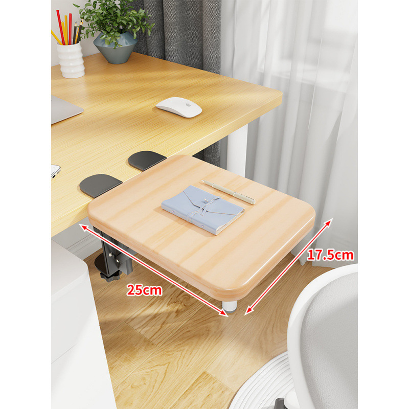 Mesa de escritorio extensión de mano mesa de computadora tablero de escritorio portador de teclado dormitorio tablero de estación de trabajo ensanchado extensión plegable