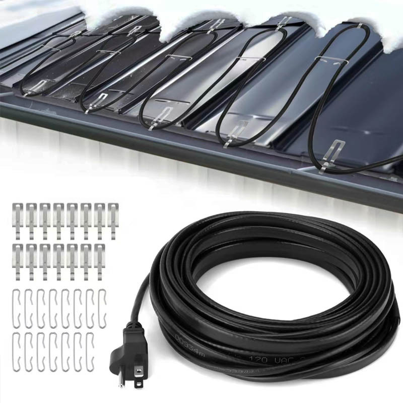 230V天沟融雪/坡道融雪发热电缆加热电缆电热丝加热线PVC外护套