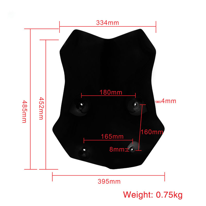 Suitable for BMW F750/850GS/ADV modification manual lifting windshield to increase windshield height and width