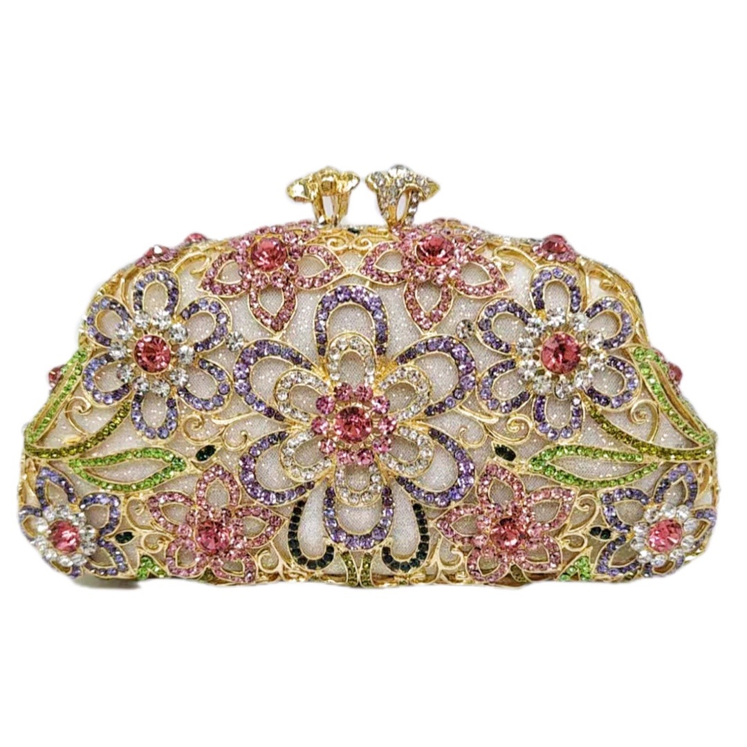 Nuevo bolso de diamantes hueco bolso de banquete europeo bolso de diamantes bolso de mujer bolso de mujer Rhinestone