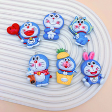 卡通叮当猫diy树脂上养眼钉配件手工钥匙扣儿童项链包包书包挂饰