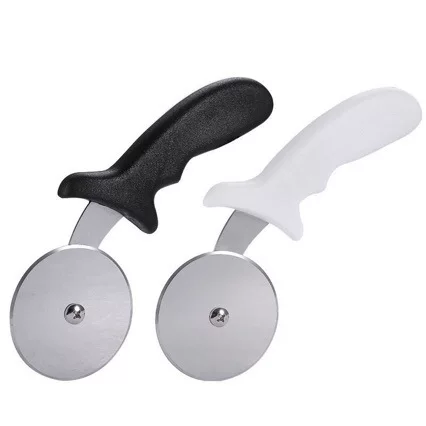 Pizza Knife Stainless Steel Pizza Cutter Plastic Handle Pizza Wheel Knife Thin Pizza Divider Single Wheel Roller Knife