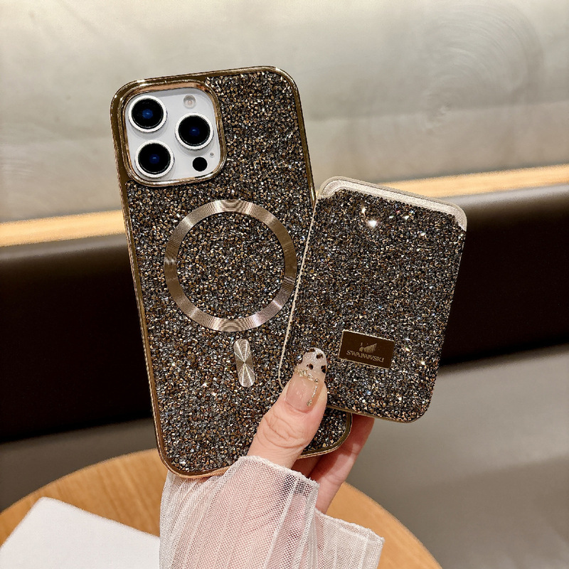 豪華な磁気吸水ドリルの高級感はiphone16 promaxメッキカードに適用されます。|undefined
