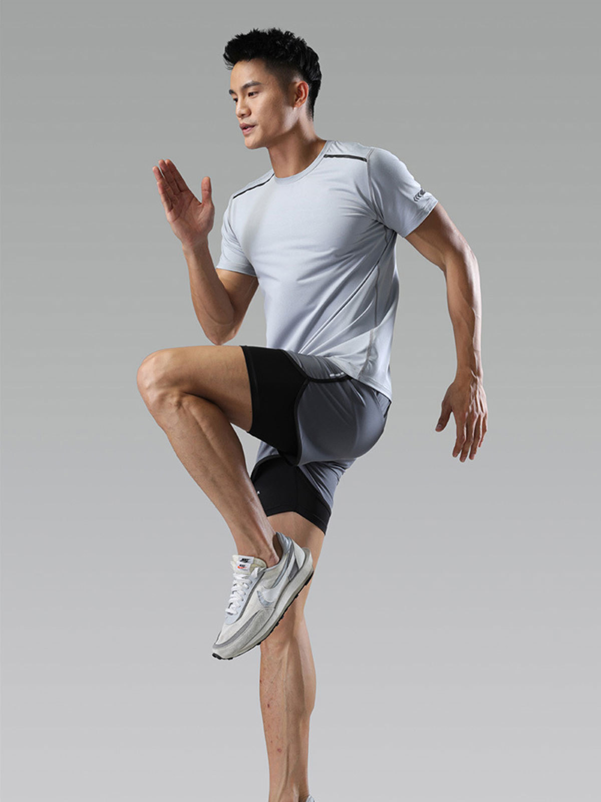 Bañador anti-vergüenza de los hombres suelta más traje de baño de secado rápido pantalones de playa de los hombres equipo de natación forro de doble capa de aguas termales