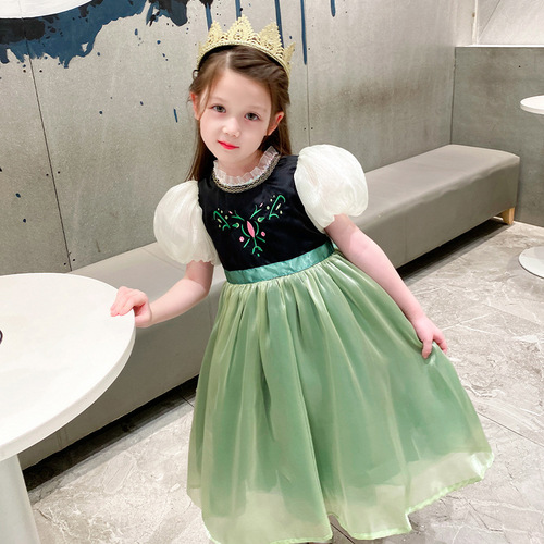 Halloween Frozen Anna Princess Dress Children Girls Elsa Dress Clothes Dress Skirt