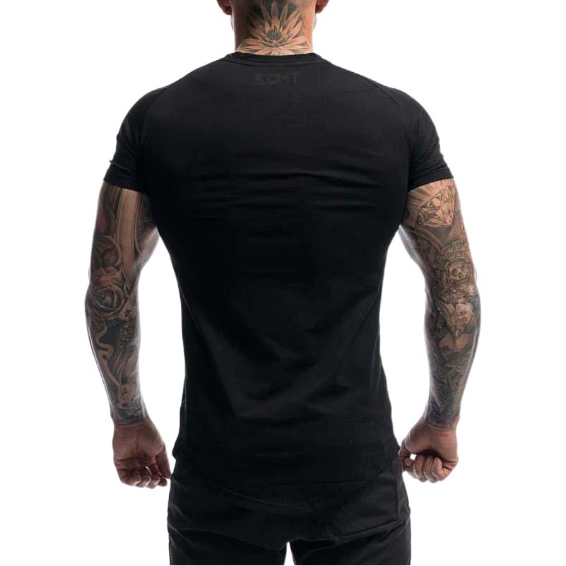 2022 мужская осенне-летняя спортивная эластичная футболка для бега с короткими рукавами и круглым краем, цельная доставка