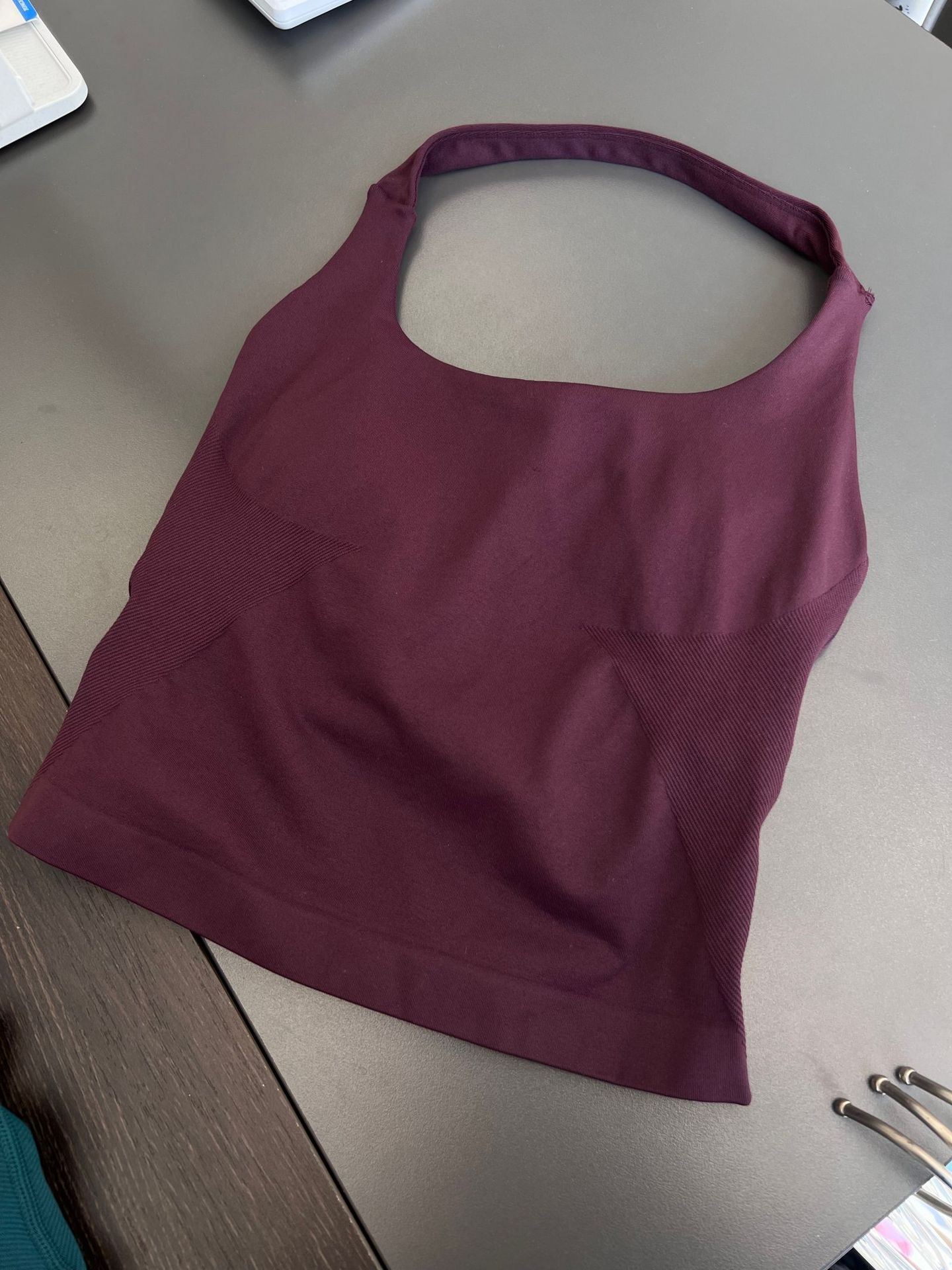 Transfronteriza versión de la patria DF cuello cuadrado chaleco de cuello colgante de tres capas con almohadilla de pecho alta elástica hermosa espalda ajustada sin costuras ropa de yoga de fitness