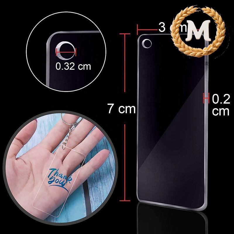 亚克力置物架展示架亚克力书签钥匙扣空白透明彩色亚克力书签