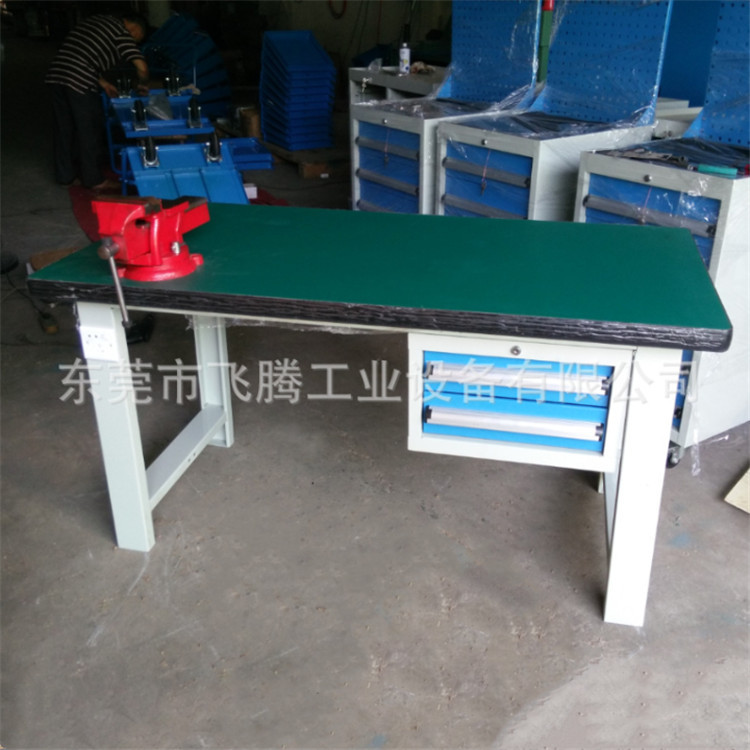 工作台配抽屉 工作台厂家 现货批发钳工操作桌销售 工厂车间桌
