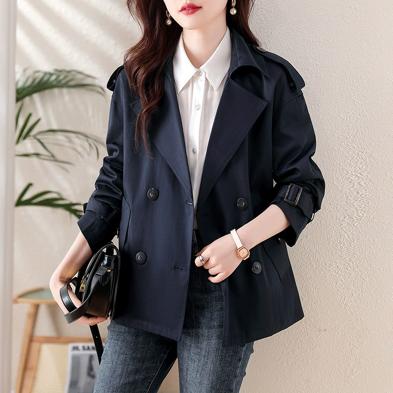 В наличии, реальные фото, французский легкий роскошный миниатюрный плащ для женщин, осень 2024, новый модный утягивающий топ для похудения