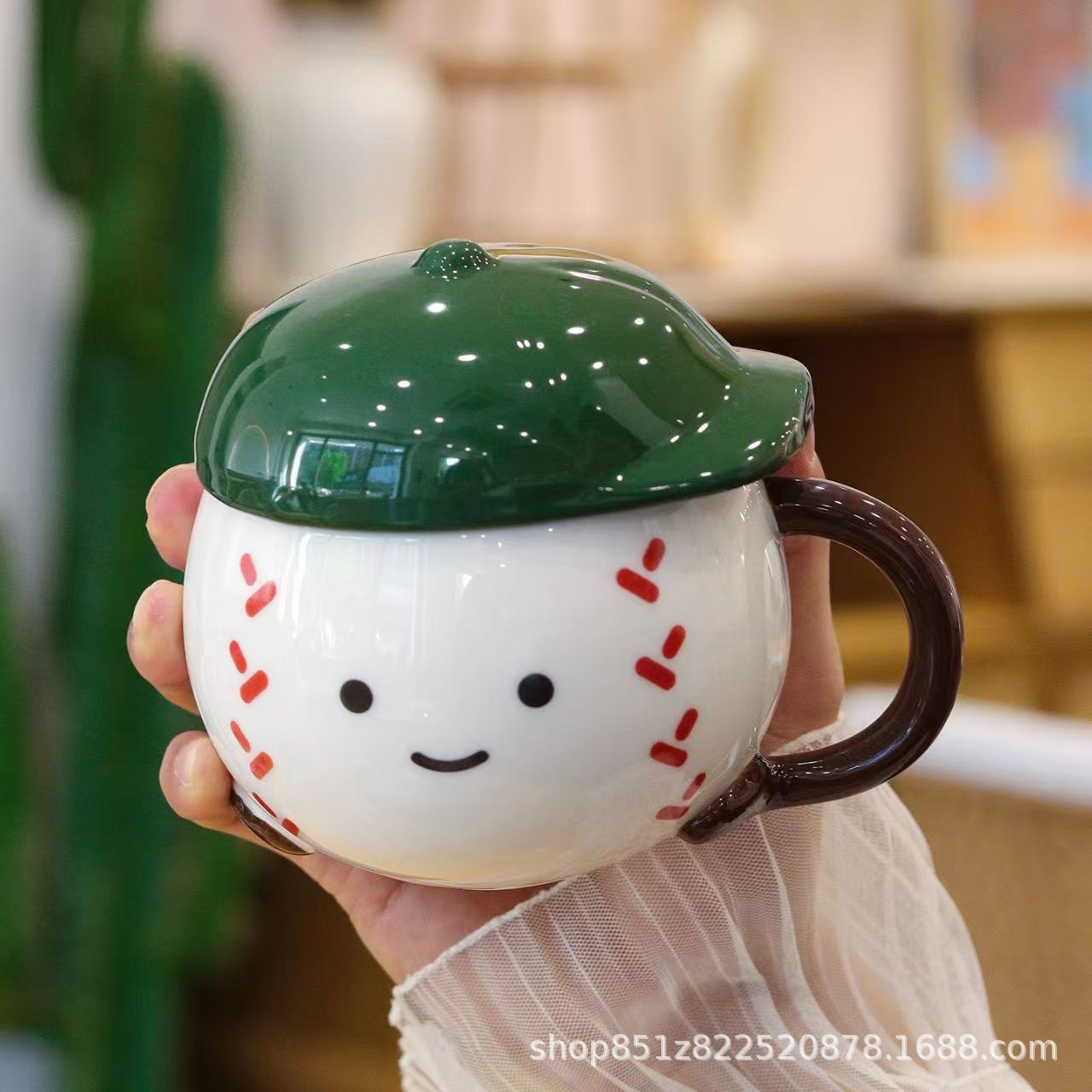 Regalos de Navidad creativos tazas de cerámica tazas de dibujos animados tazas de agua de pareja nórdicas tazas de café con tapa caja de regalo