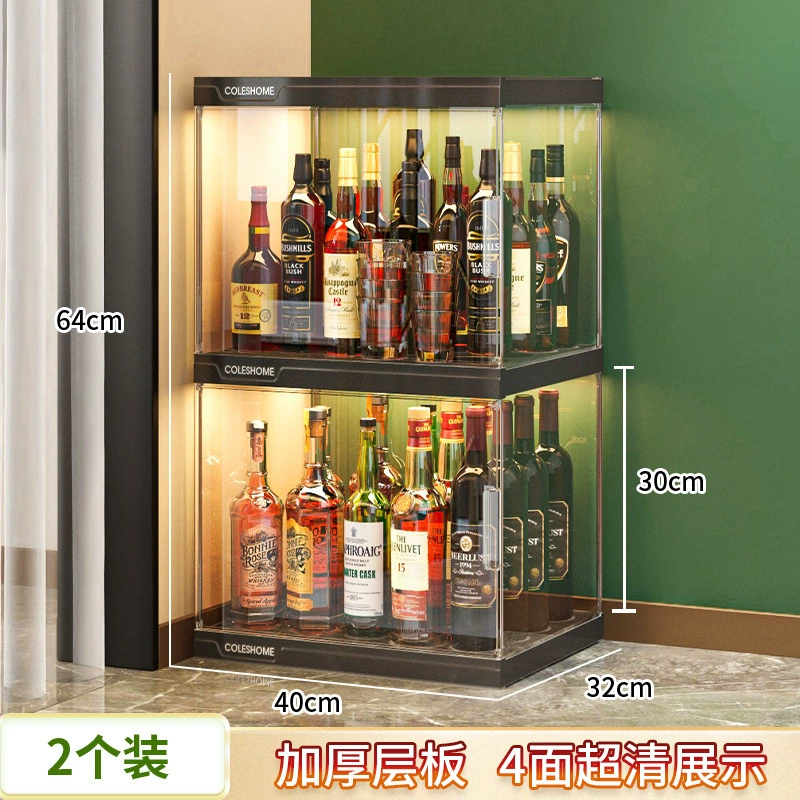 Оптовая продажа винный шкаф стойка для гостиной рядом со стеной небольшой витрина 2024 новый бытовой шкаф для хранения легких роскошных шкафов