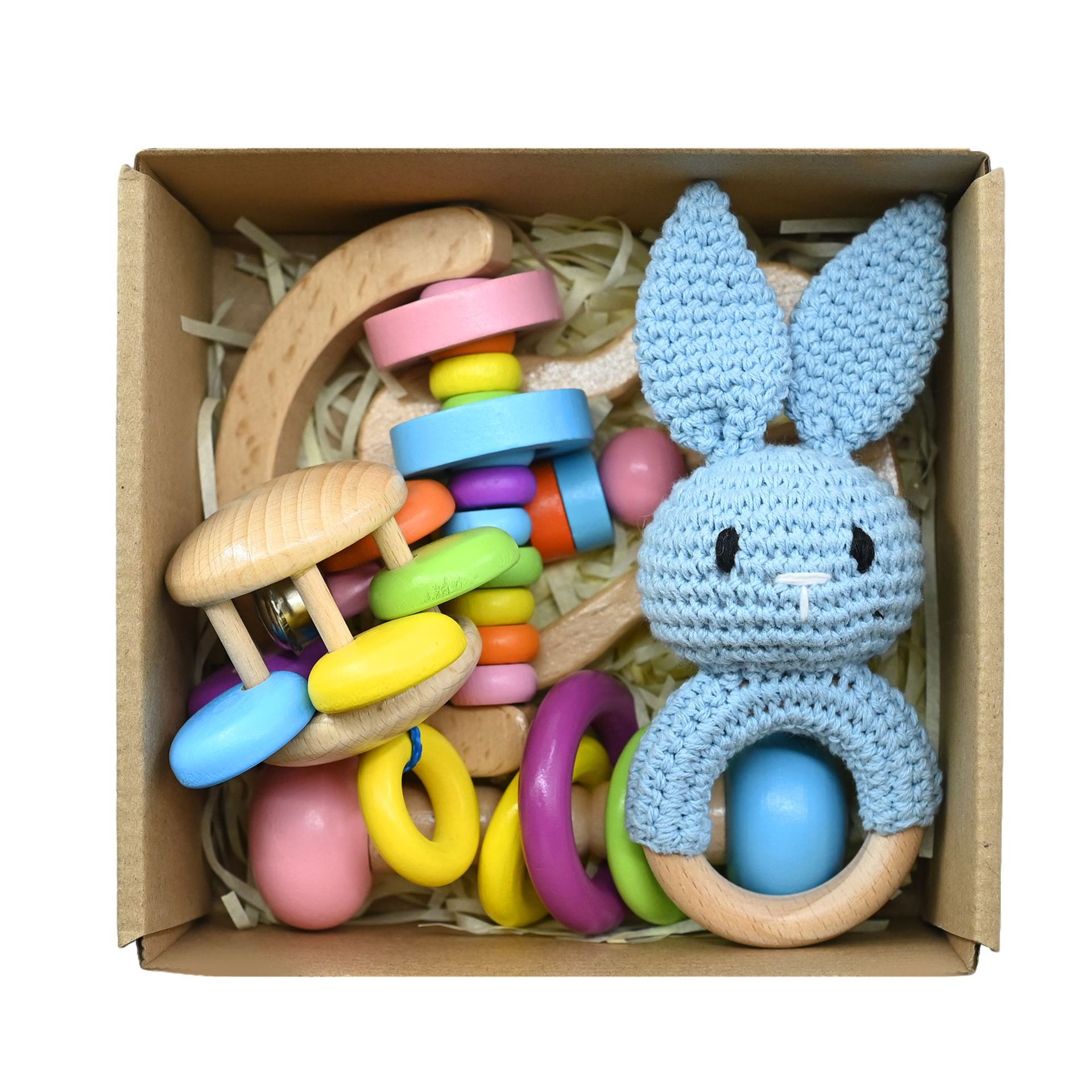 파란 토끼 선물 상자