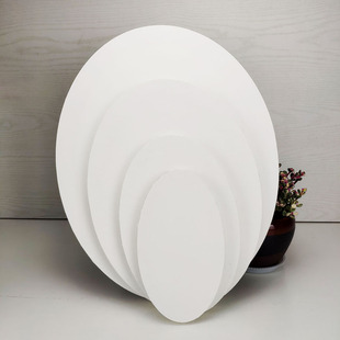 Factory wholesale special-shaped oil painting frame special-shaped oil painting inner frame decoration pure cotton linen oil painting frame Oval oil painting frame
