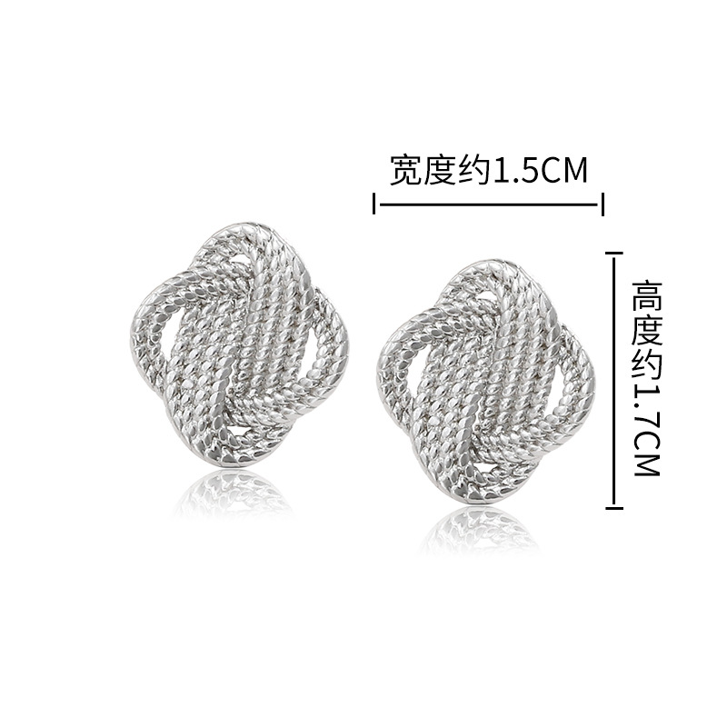 Xuking joyería simple moda en forma de serpiente pendientes de aleación de bobinado femenino europeo y americano nicho Luz de lujo pendientes de Cercanías al por mayor