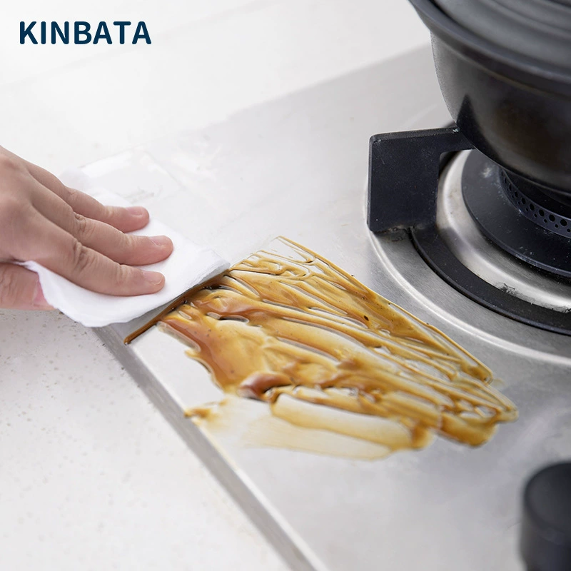 Одноразовые кухонные салфетки для дома, плотные салфетки для чистки плиты, вытяжки, удаления жирных пятен