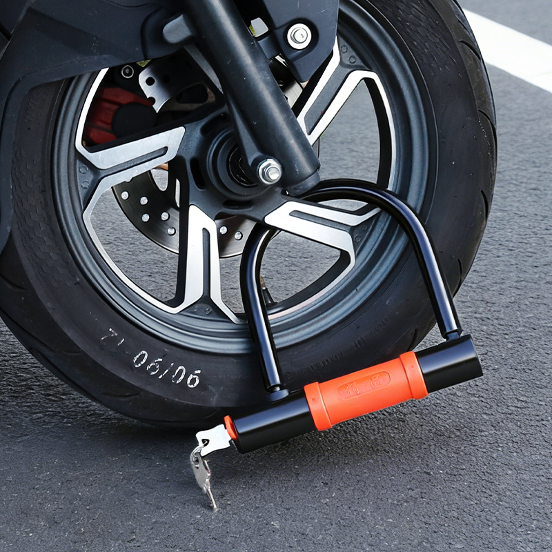 Cerradura antirrobo para automóviles eléctricos, cerradura de motocicleta en forma de U, cerradura antihidráulica para bicicletas de tres ruedas, bicicleta de batería