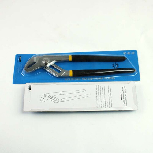 Manufacturer A6 type electroplating neutral English packaging adjustable large opening water pipe pliers round mouth 10 inches 12 inches water pump pliers