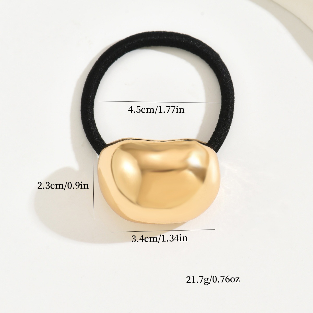 Europa y los Estados Unidos populares aire frío cóncavo elástico temperamento metal anillo de cabello anillo de cabello universal amor retro cuerda de cabeza