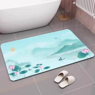 支持代发一件代发硅藻泥水晶绒浴室厨房卫生间客厅地垫地毯店管家