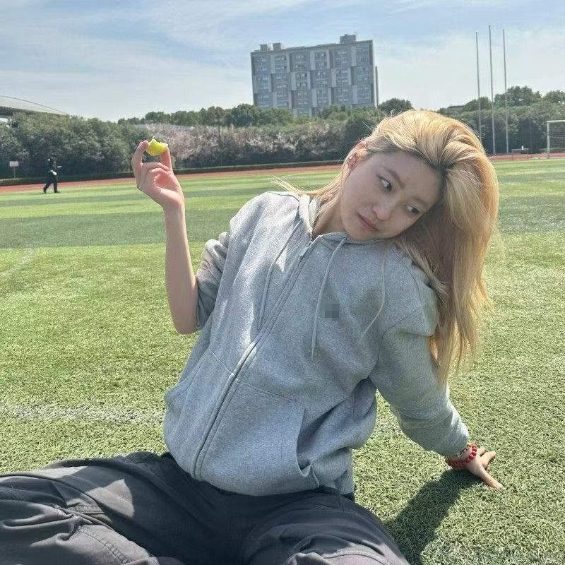 Jennie同款vcku拉链连帽开衫印花卫衣外套男女休闲情侣上衣春秋夏|undefined