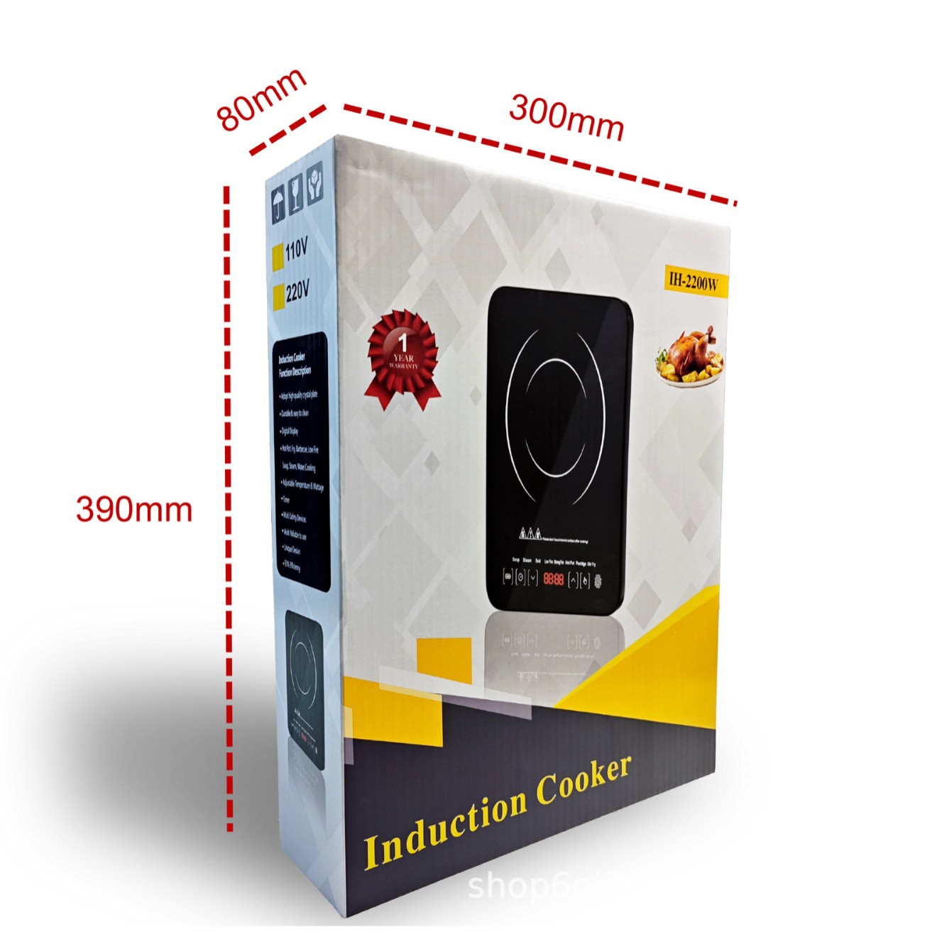 Estufas electromagnéticas domésticas comerciales multifuncionales cocina frita cocina frita alta potencia exportación de comercio exterior 110V