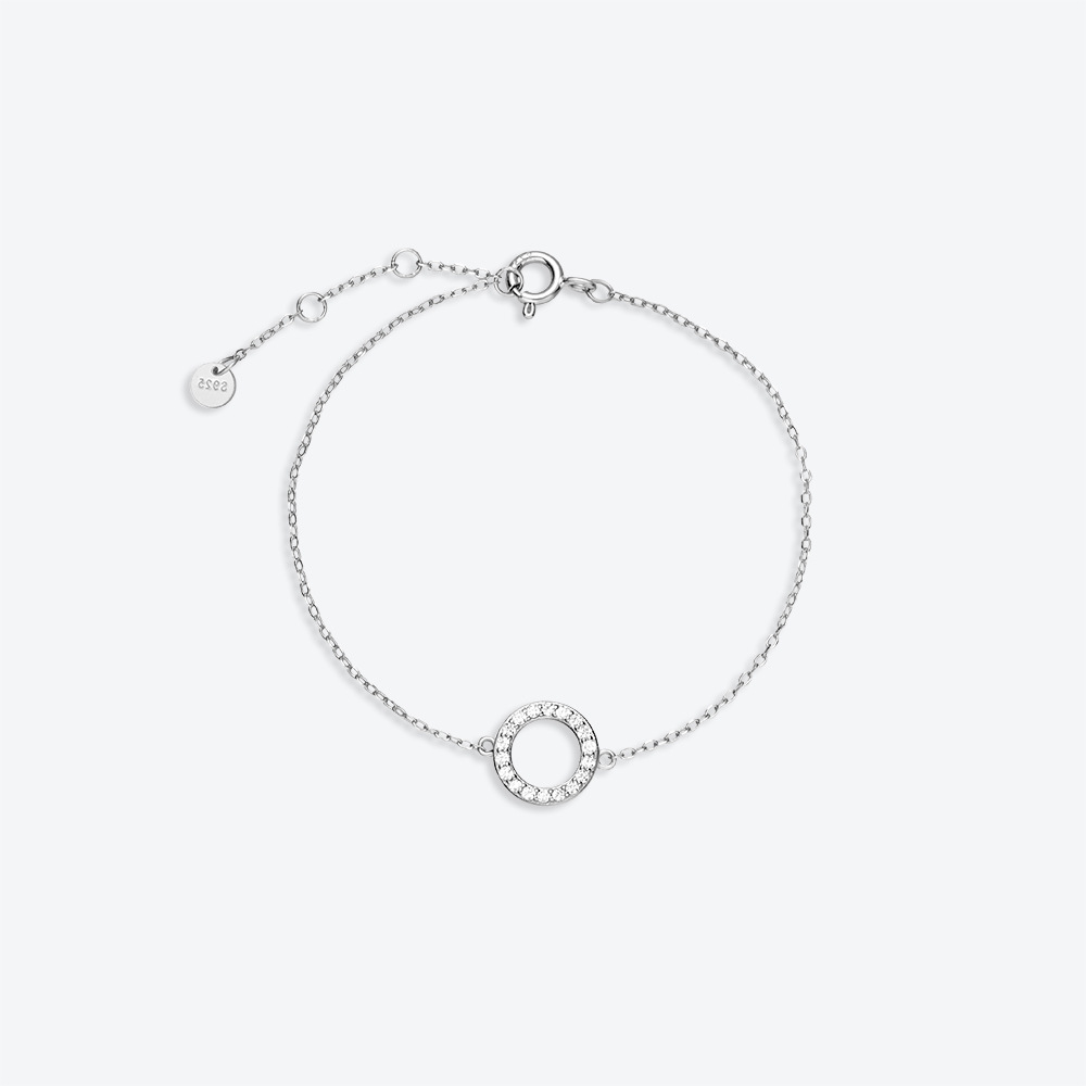 18K Real Gold Plated, Platinum Plated Plating Material 925 Sterling Silver Pendant Material 925 Sterling Silver Bracelets Simple Style Commute