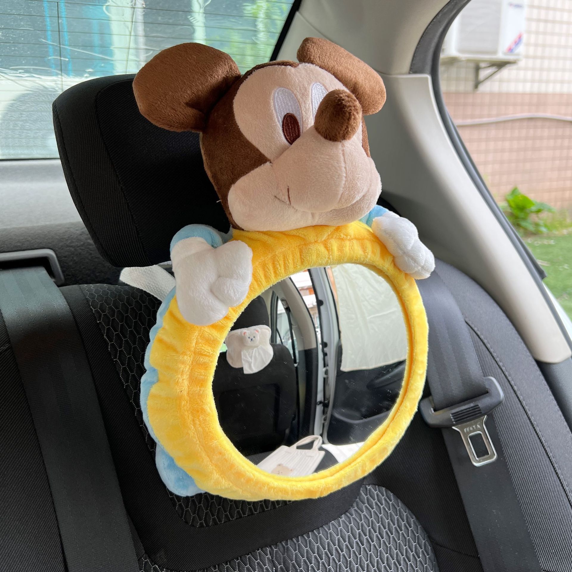 Children's safety seat rearview mirror car baby Observation Mirror car hanging cartoon fully surrounded pendant car reflector