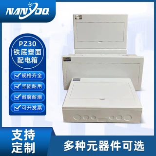 定制PZ30铁底塑面配电箱基业箱家用豪华佩戴你室内挂墙明装配电箱