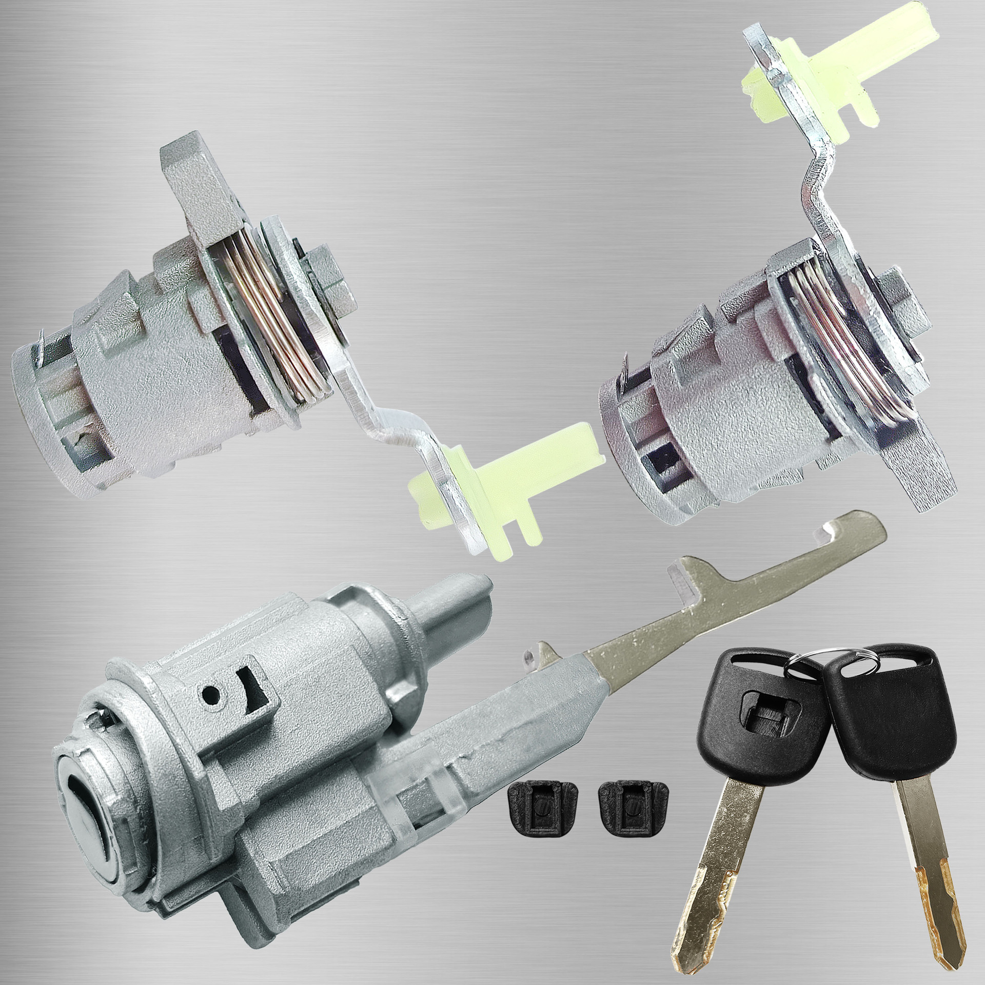 Cilindro de cerradura de puerta con interruptor de encendido para Honda CRV Civic Accord Odyssey antiguo, OE:72185-S9A-013