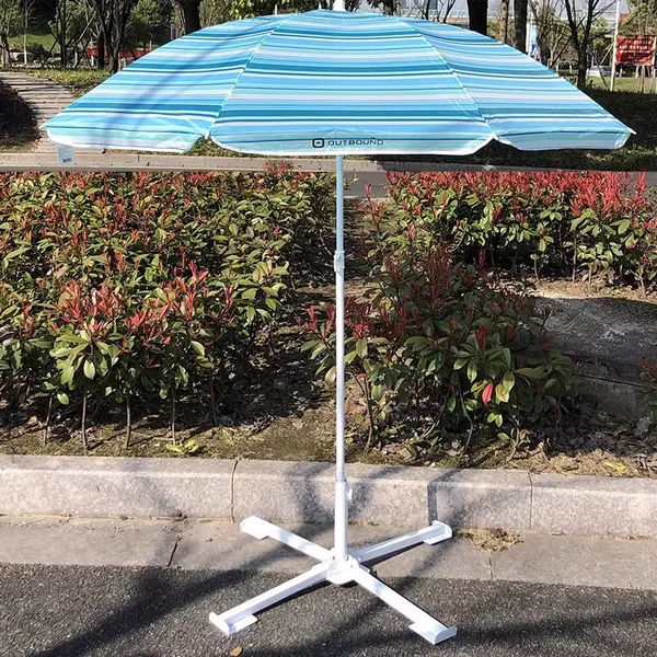Small Wholesale 2021 New Model 1.8m Beach Umbrella Striped Pattern Series Large Umbrella Outdoor Printed Logo
