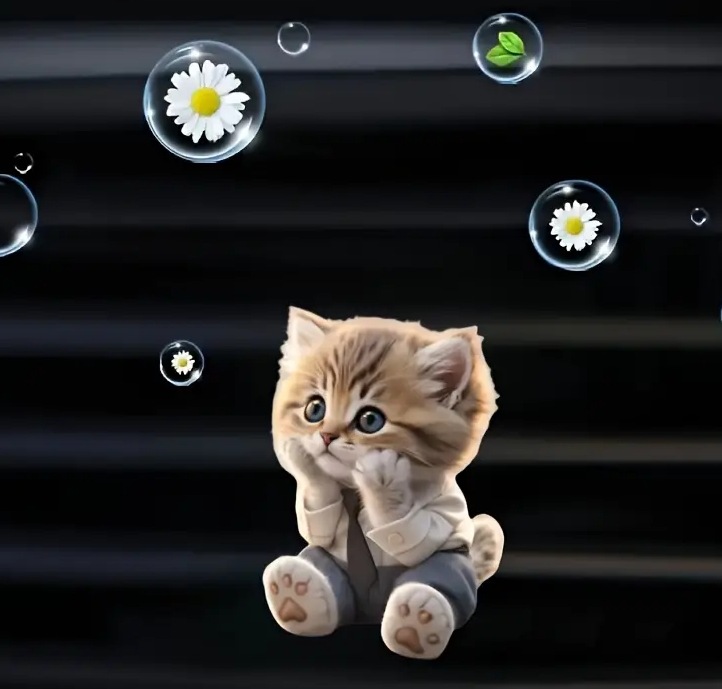 Comercio exterior transfronterizo suéter gatito productos acabados ventilador clips decoración de automóviles perfume adorable acrílico decoración impermeable image 18
