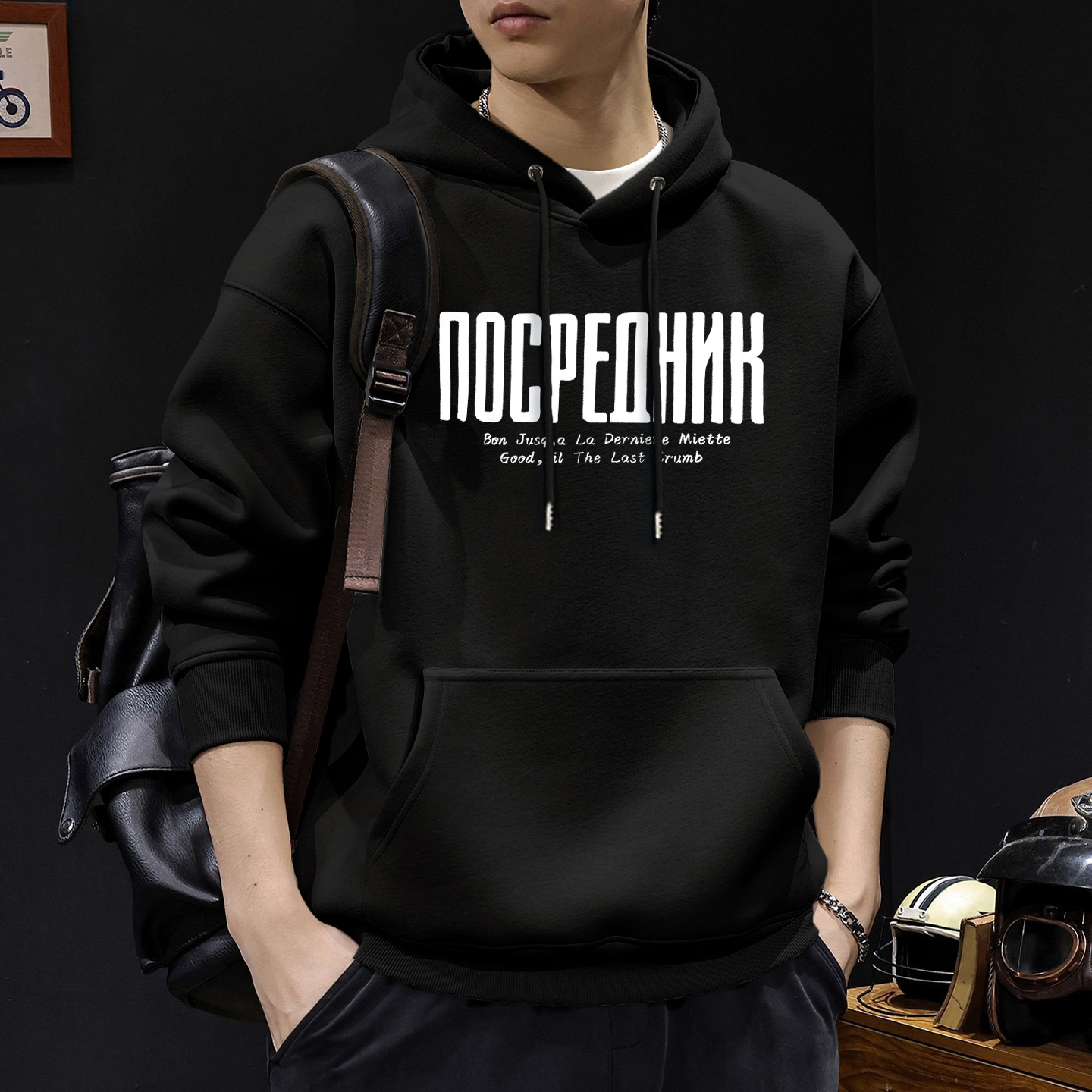 Suéter hombre encapuchado primavera y otoño estilo americano pesado pesado invierno más chaqueta de terciopelo nuevo abrigo de hombre de otoño