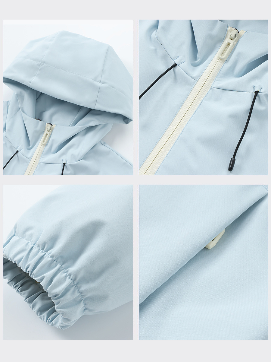 Chaqueta Cortavientos de Trabajo para Hombre de Poliéster Impermeable A prueba de viento para Uso Diario