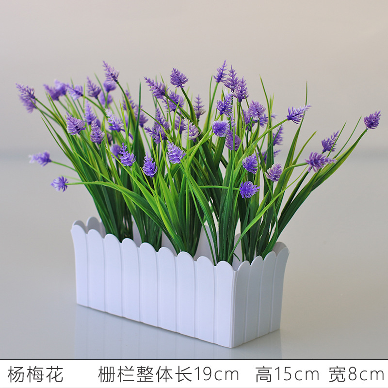 Flor artificial jardín de flores de plástico traje de valla de flores artificiales decoración de la ventana interior y exterior decoración floral decoración de la Mesa maceta flor