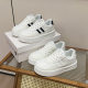 2025 spring small white shoes new Korean style ins female students thick-soled height-increasing sports board shoes casual street racket G7701